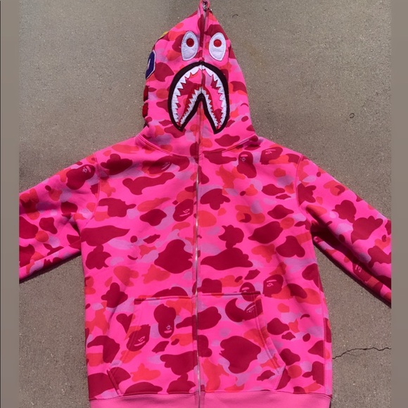 bape sweater pink